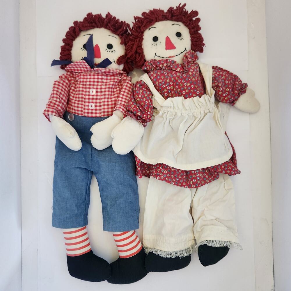 Vintage Raggedy Ann and Andy Dolls